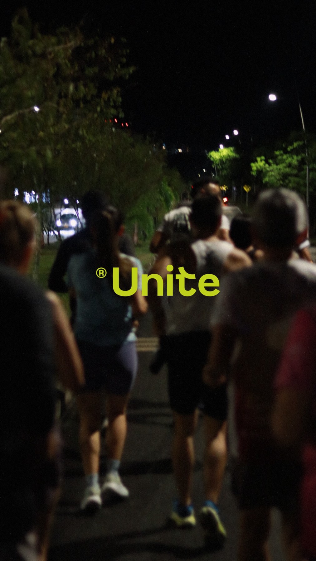 Corredores de UNITE en una salida nocturna